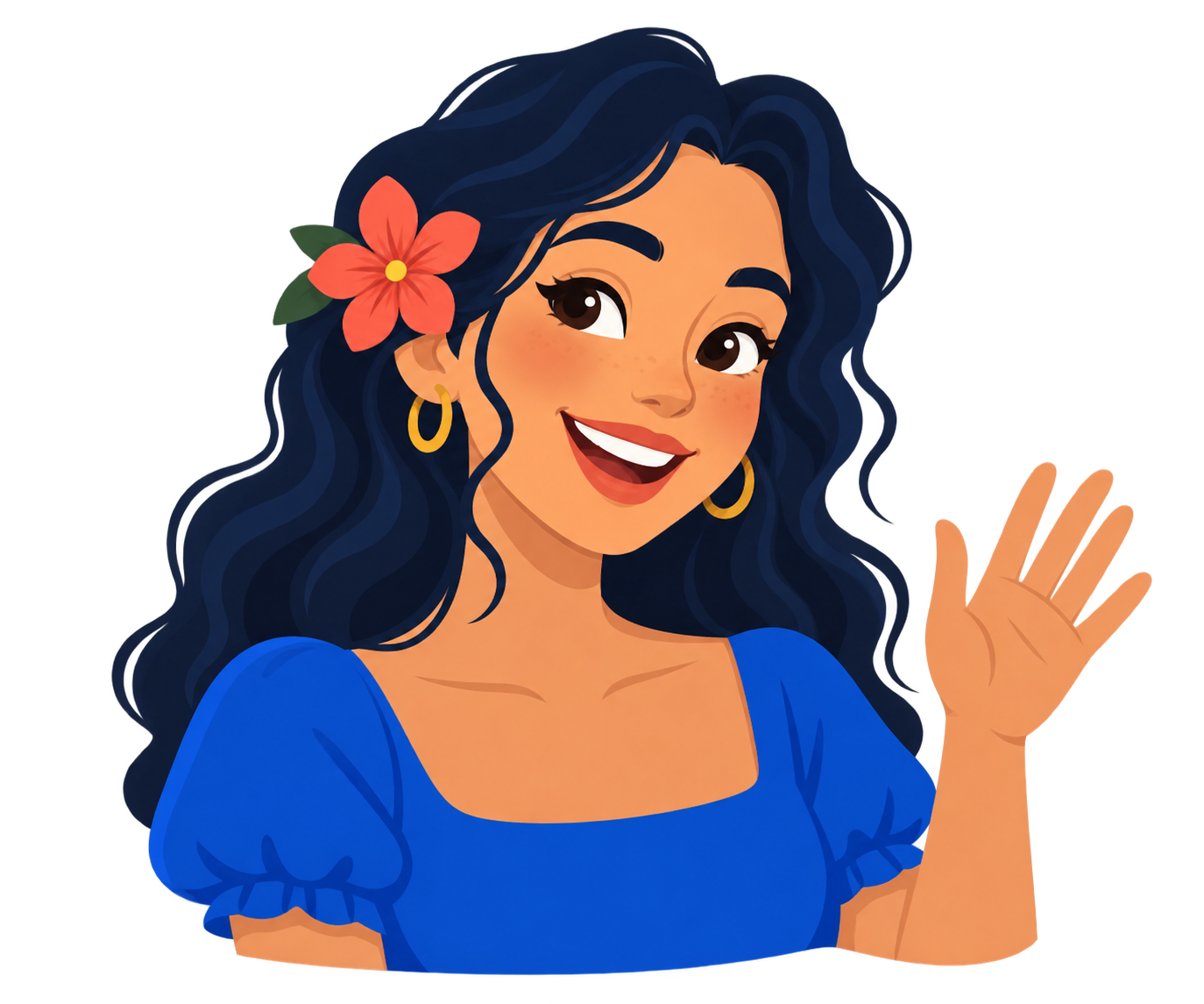 A Spanish tutor saying hello